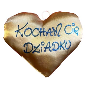 [Sm03] Poduszka serce małe KOCHAM CIĘ DZIADKU
